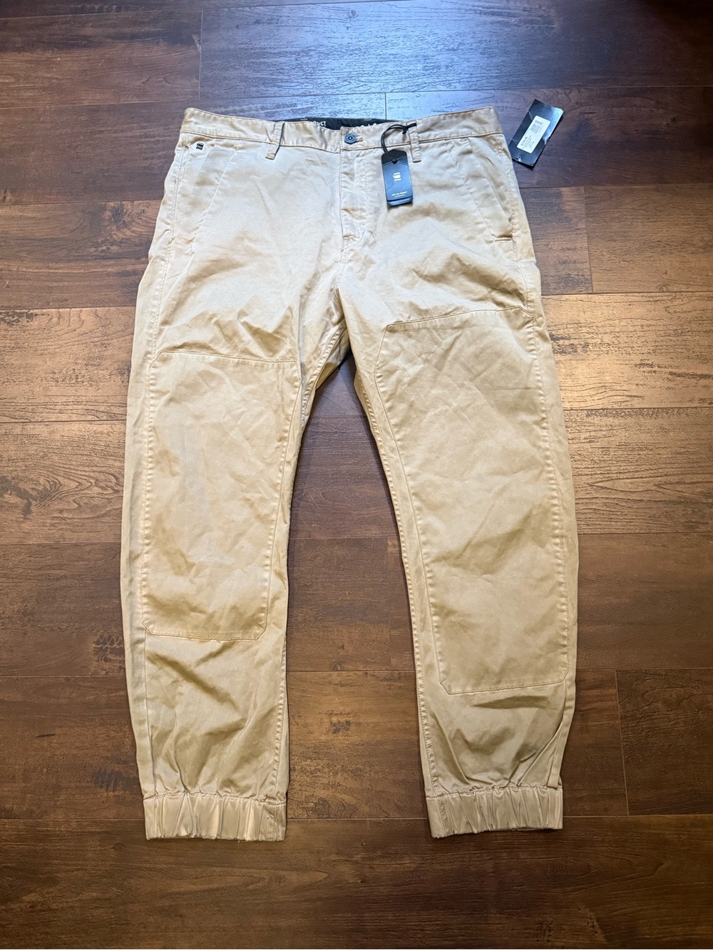 G-Star Tan Elastic Cuff Chinos